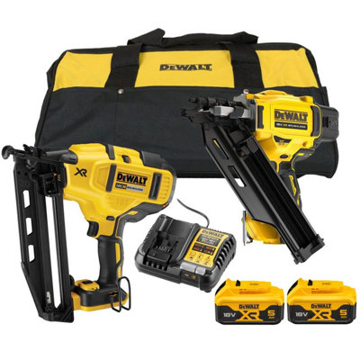 Dewalt Dck246p2 18v Xr Nailer Twin Pack Dcn930 First Fix + Dcn660 Second Fix