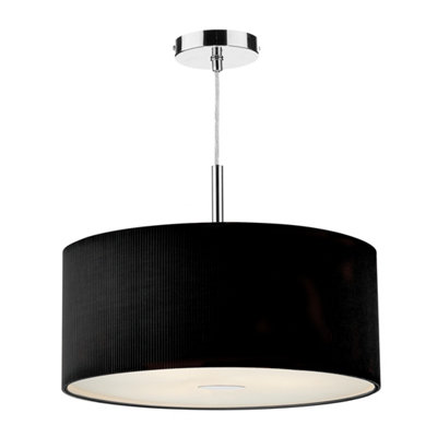 DAR Zaragoza 3 Light Pendant Black 60Cm from B&Q