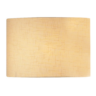 DAR Avenue Cream Linen Drum Shade 40Cm from B&Q