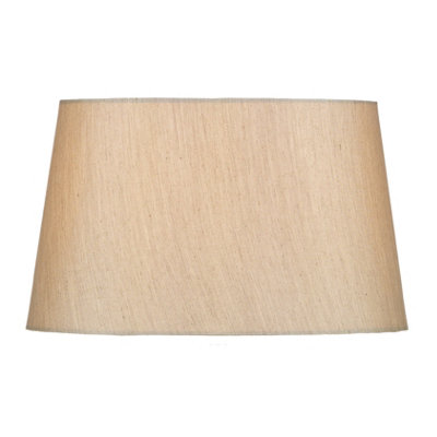 DAR Gustav Silver Faux Silk Tapered Drum Shade 30Cm from B&Q