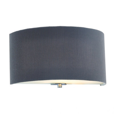 DAR Zaragoza Wall Light With Grey Shade from B&Q