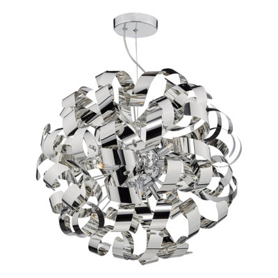 The Lighting Studio Rawley 9 Light Pendant Polished Chrome from B&Q
