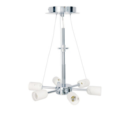 DAR 6Lt Shade Fitting Polished Chrome from B&Q