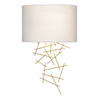 DAR Cevero Wall Light Gold With Shade from B&Q