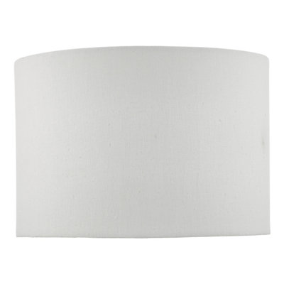 DAR Zabe Ivory Linen Drum Shade 30Cm from B&Q