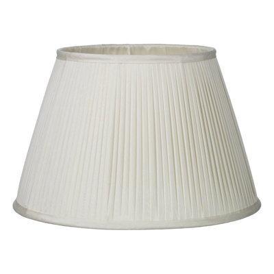 DAR Trinity Ivory Faux Silk Tapered Drum Shade 25Cm from B&Q