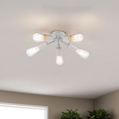 B&Q -  Pagazzi Innes 5 Light Semi Flush Ceiling Light