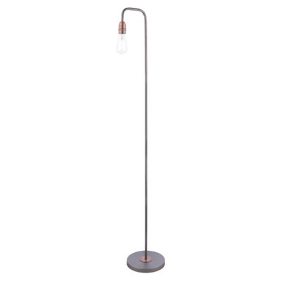 Pagazzi Lighting Pagazzi Vitor Industrial Copper Floor Lamp from B&Q