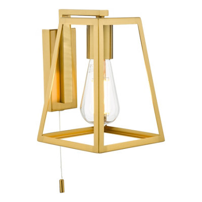 B&Q -  Claudia Wall Light Natural Brass
