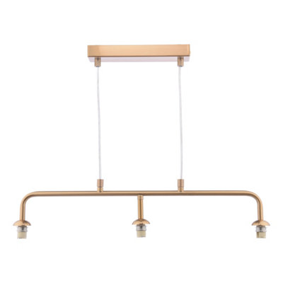 DAR Feya 3 Light Bar Pendant Antique Bronze Fitting Only from B&Q