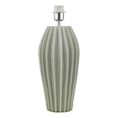 DAR Rosario Table Lamp Grey Crackle Glaze Base Only from B&Q