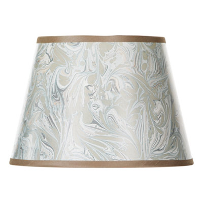 DAR Frida Taupe Marble Pattern Tapered Drum Shade 26Cm from B&Q