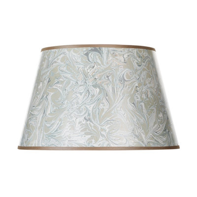DAR Frida Taupe Marble Pattern Tapered Drum Shade 45Cm from B&Q