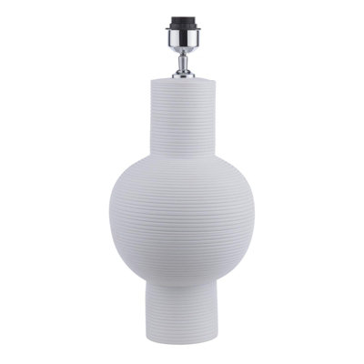 The Lighting Studio Kiara Table Lamp White Ceramic Base Only from B&Q