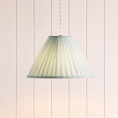 Laura Ashley Duck Egg Blue Vines Conical Lamp Shade (D)30Cm from B&Q