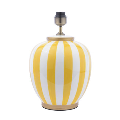 Circus Table Lamp Yellow And White Base Only from B&Q