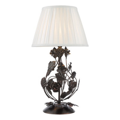 Priscilla Table Lamp Black/bronze Base Only from B&Q