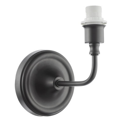 DAR Padme Wall Light Matt Black Bracket Only from B&Q