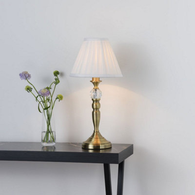 Pagazzi Lighting Pagazzi Edwina Antique Brass Touch Table Lamp from B&Q