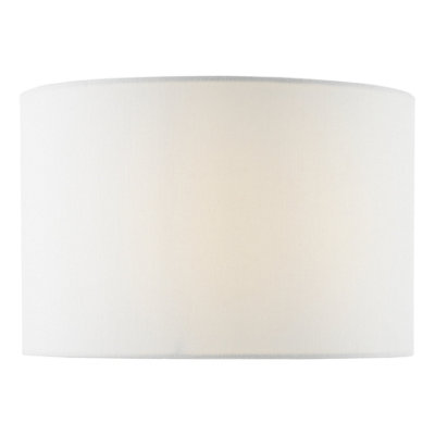 DAR Drago Ivory Linen Drum Shade 32Cm from B&Q
