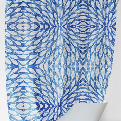 Blisshome Creatures Shower Curtain Shoal Fish from B&Q