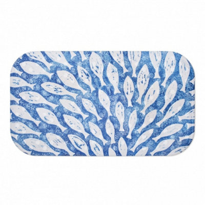 Blisshome In Bathmat Shoal Fish from B&Q
