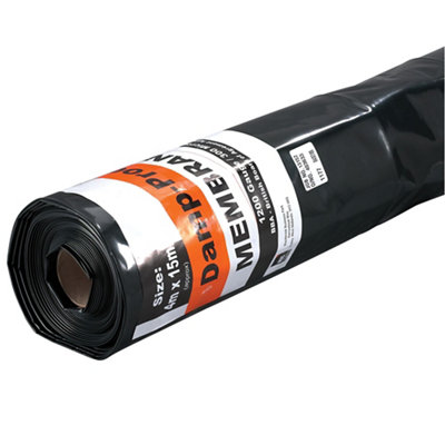 Damplas Black 300 Micron Damp Proof Membrane(L)15M (W)4M from B&Q