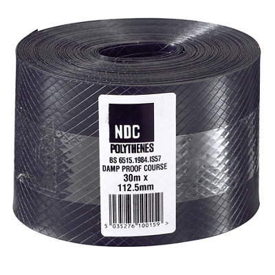 Damplas Black 500 Micron Damp Proof Course(L)30M (W)112.5mm from B&Q