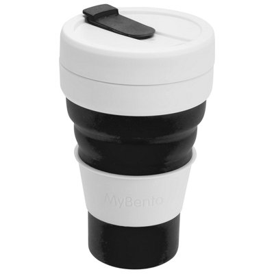 Collapsible Travel CupSpill Proof Pop Up Grande (Black) from B&Q