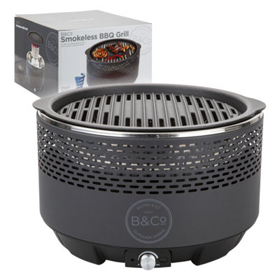 Grey Smokeless Bbq Grill Alfresco from B&Q
