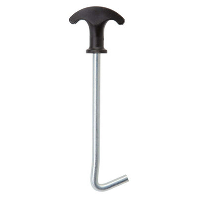 Tent Peg Extractor For Shelter Securely Tie Down Silver from B&Q