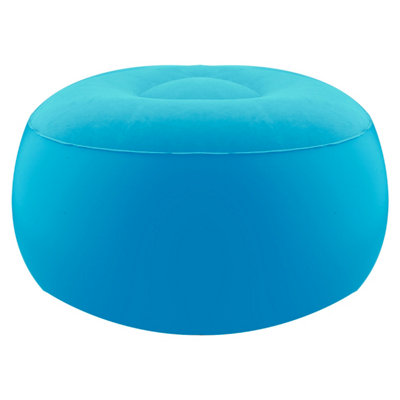 Inflatable Foot Stool EasyDurablePack Away 55Cm X 50Cm Blue X 1 from B&Q