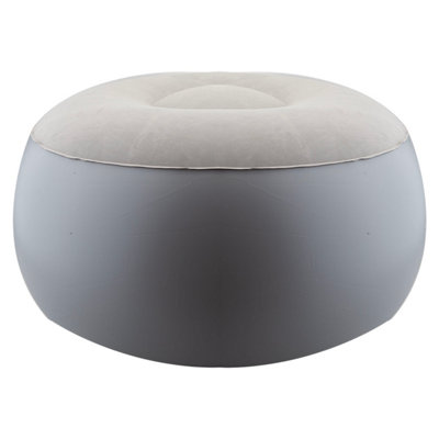 Inflatable Foot Stool EasyDurablePack Away 55Cm X 50Cm Grey X 1 from B&Q