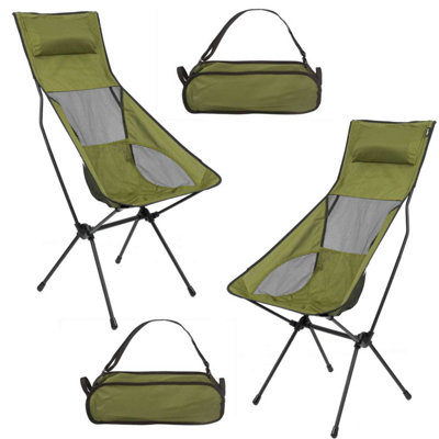  - Folding Outdoor Chair With Carry Bag GreenPack Away EasyDurable