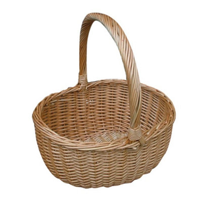 Hamper S004/Home Wicker Buff Hollander Shopping Basket Red