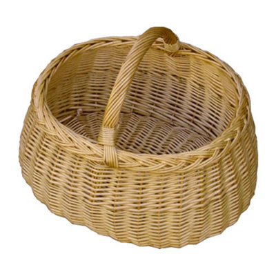 Hamper S058/Home Wicker Deluxe Car Shopping Basket Red