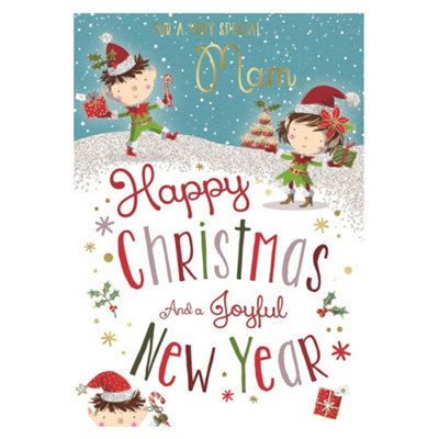 For A Special Mam Christmas And New Year Card from B&Q