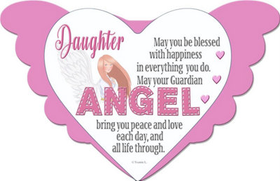 Daughter Angel Heart Design Plaque from B&Q