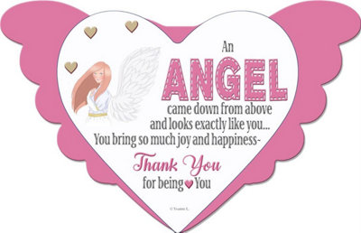 Angel From Above Angel Heart Design Plaque from B&Q