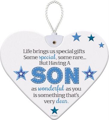 Son Heartfelts Hanging Plaque For Gift from B&Q