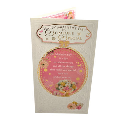 To Someone Special Flowers Design Mother's Day Card from B&Q