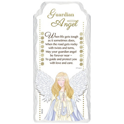  - Guardian Angel Sentimental Handcrafted Ceramic Plaque