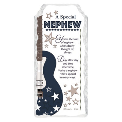A Special Nephew Sentimental Handcrafted Ceramic Plaque from B&Q