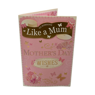  - To Someone Like Mum Butterflies And Flowers Design Mother's Day Boxed Card