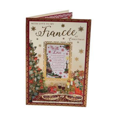 For Grandson & Family Heartwarming Christmas Card With Keepsake Card from B&Q