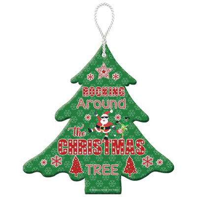 Rocking Around The Christmas Tree Hanging Plaque from B&Q