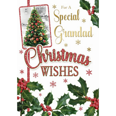 For A Special Grandad Xmas Tree Design Christmas Card from B&Q