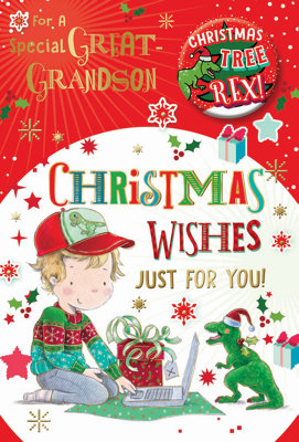 For A Special Great Grandson Just For You Christmas Card from B&Q