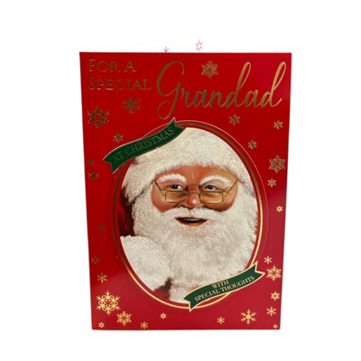 Santa Design For A Special Grandad Christmas Card from B&Q