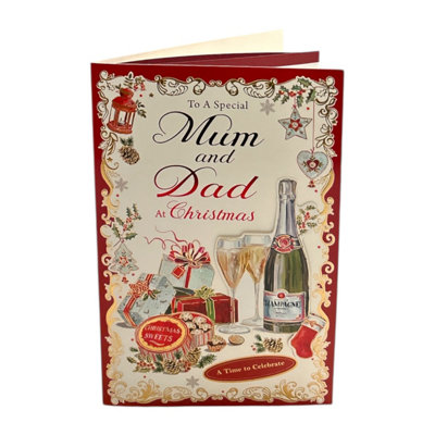  - A Time To Celebrate Design To A Special Mum And Dad Christmas Card